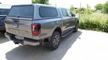 Preview: Hardtop mit starren Seitenscheiben, Farbe: Weiß, kabinenhoch, inkl. ABE für Ford Ranger Doppelkabiner, Modell 2023